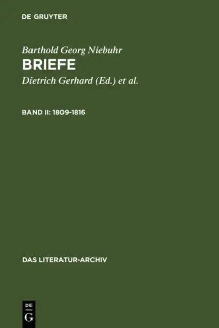 1809-1816 (English, Dietrich Gerhard | William Norvin | Barthold Georg Niebuhr)