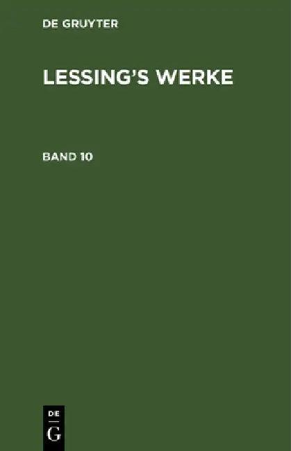 Lessing's Werke (English, Franz Muncker | G. E. Lessing)