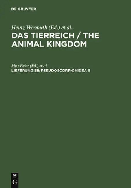 Pseudoscorpionidea II (English, Max Beier | Heinz Wermuth | Robert Mertens)