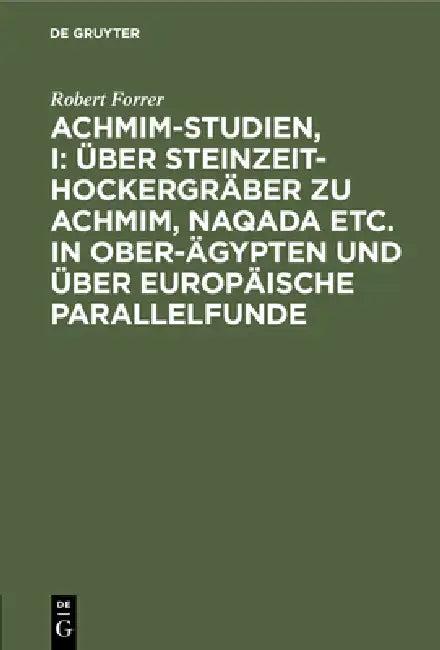Achmim-Studien, I (English, Robert Forrer)