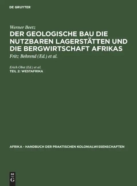 Westafrika (English, Erich Obst | Werner Beetz)