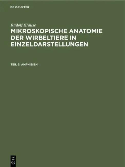 Amphibien (English, Rudolf Krause)