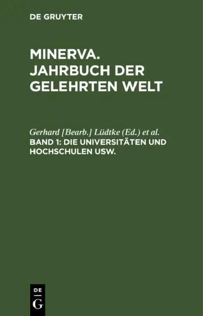 Die Universitäten Und Hochschulen Usw. (English, Lüdtke | Beugel)