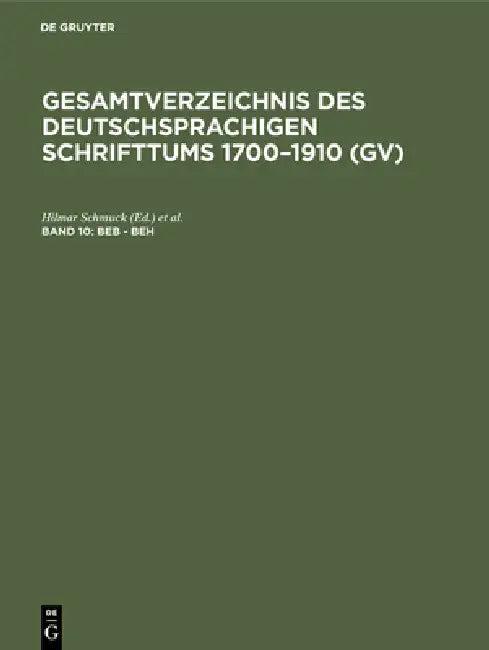 Beb - Beh (English, Hilmar Schmuck | Willi Gorzny)