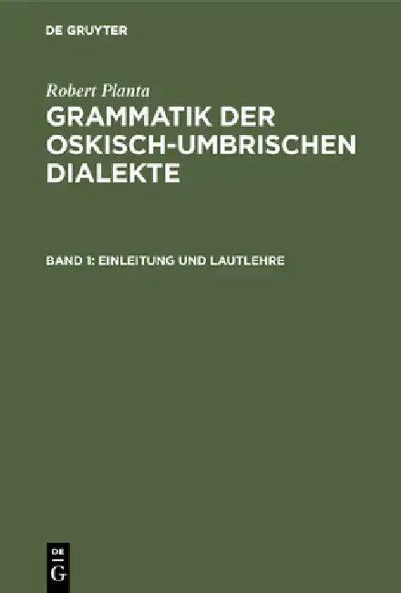 Einleitung und Lautlehre (English, Robert Planta)