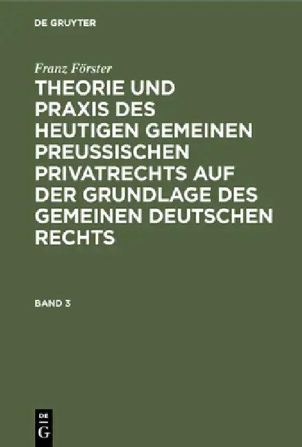 Franz Förster (English, M. E. Eccius | Franz Förster)