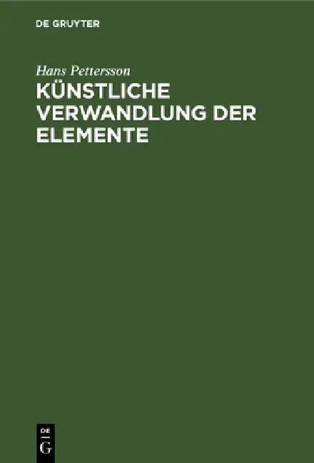 Künstliche Verwandlung Der Elemente (English, Hans Pettersson)