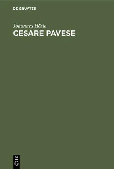 Cesare Pavese (English, Johannes Hösle)