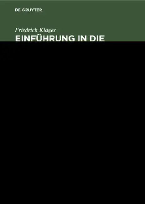 Einführung in die organische Chemie (English, Friedrich Klages)