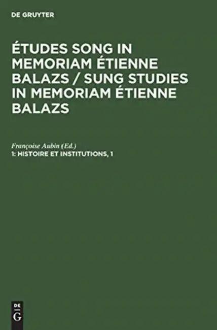 Histoire et institutions, 1 (English, Françoise Aubin)