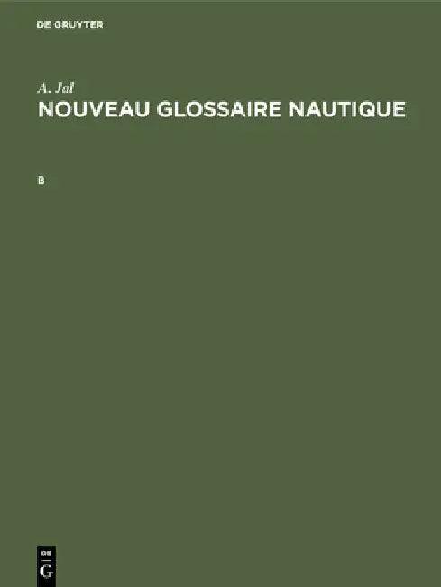 Nouveau glossaire nautique (English, Michel Mollat)