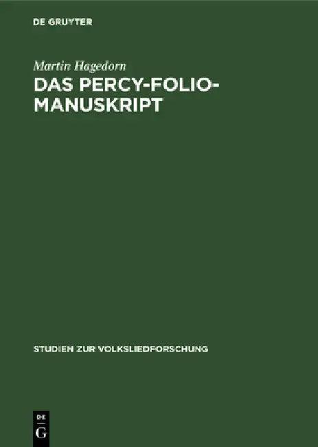Das Percy-Folio-Manuskript (English, Martin Hagedorn)