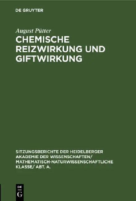 Chemische Reizwirkung Und Giftwirkung (English, August Pütter | E. Trefftz)