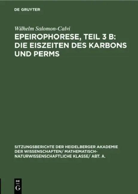 Epeirophorese, Teil 3 B (English, Wilhelm Salomon-Calvi)