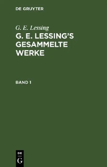 G. E. Lessing (English, G. E. Lessing)