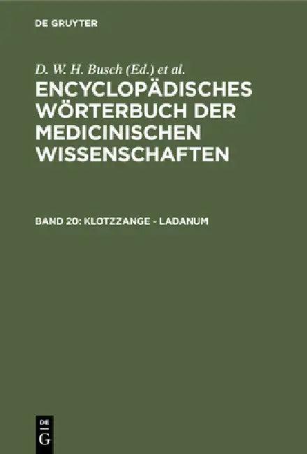 Klotzzange - Ladanum (English, D. W. H. Busch | Carl Ferdinand Gräfe | J. F. Diffenbach)