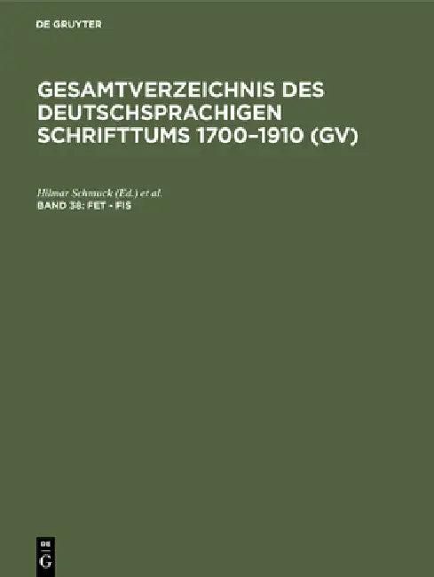 Fet - Fis (English, Hilmar Schmuck | Willi Gorzny | Hans Popst)