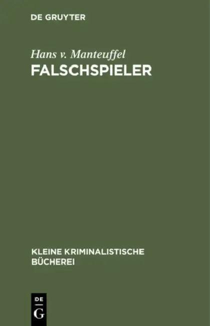 Falschspieler (English, Hans V. Manteuffel)