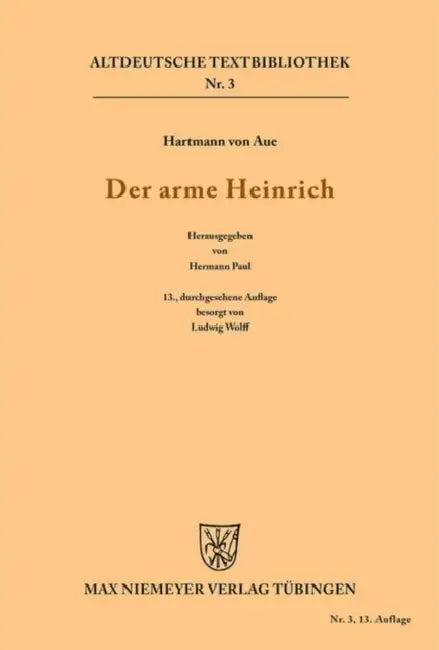 Der arme Heinrich (English, Hartmann | Hermann Paul | Ludwig Wolff)