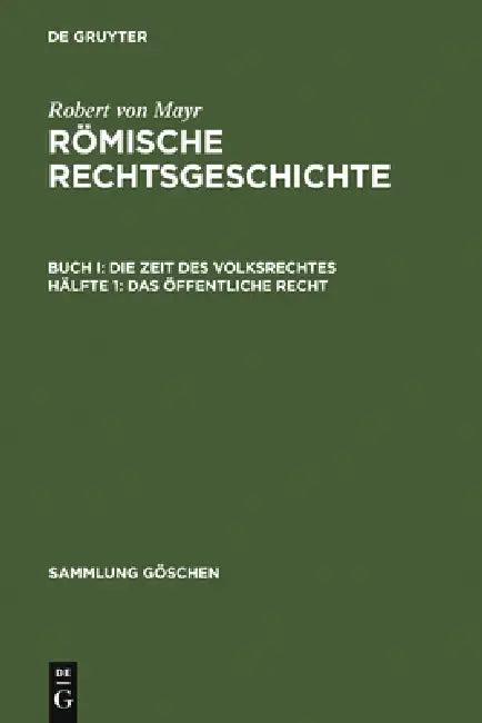 Das öffentliche Recht (English, Robert Von Mayr)