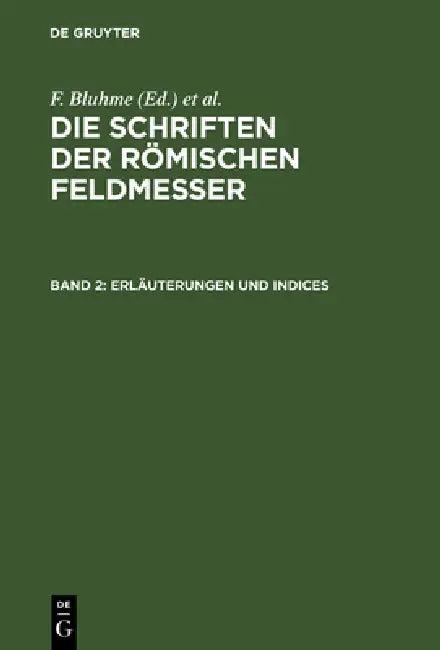 Erläuterungen und Indices (English, F. Bluhme | K. Lachmann | A. Rudorff)