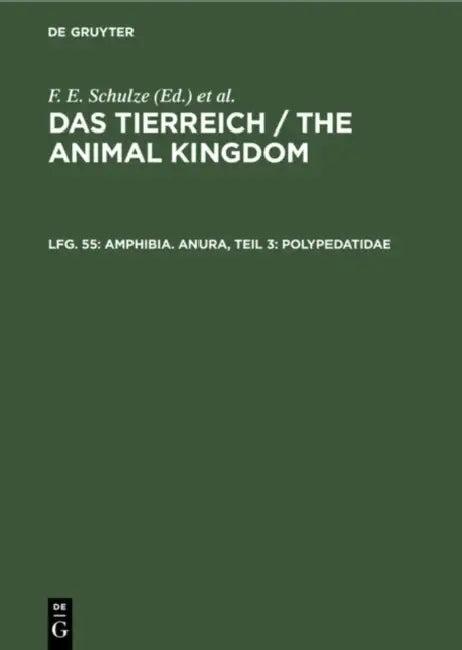 Amphibia. Anura, Teil 3 (English, E. Ahl | F. E. Schulze)