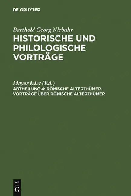 Vorträge über römische Alterthümer (English, Meyer Isler)