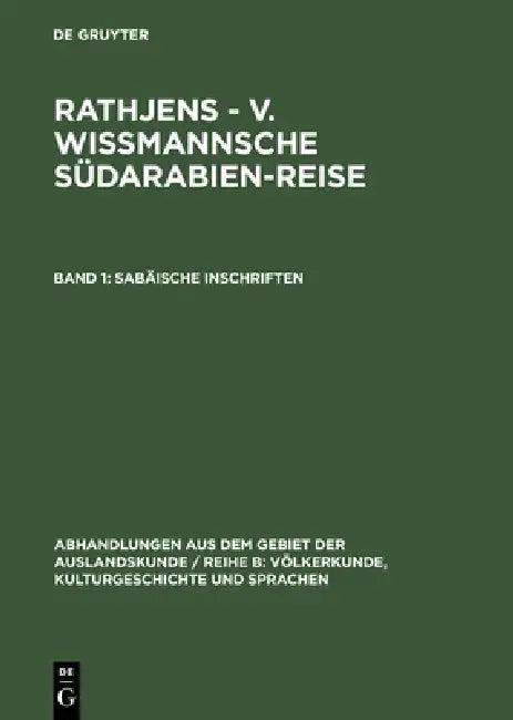Sabäische Inschriften (English, Johannes Heinrich Mordtmann | Eugen Mittwoch)