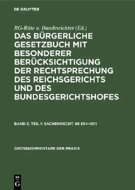 Sachenrecht, §§ 854-1011 (English, Kurt Herber Johansen | Erich Kregel | E. Wilhelm Pritsch)