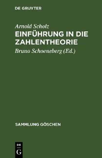 Einführung in die Zahlentheorie (English, Arnold Scholz | Bruno Schoeneberg)