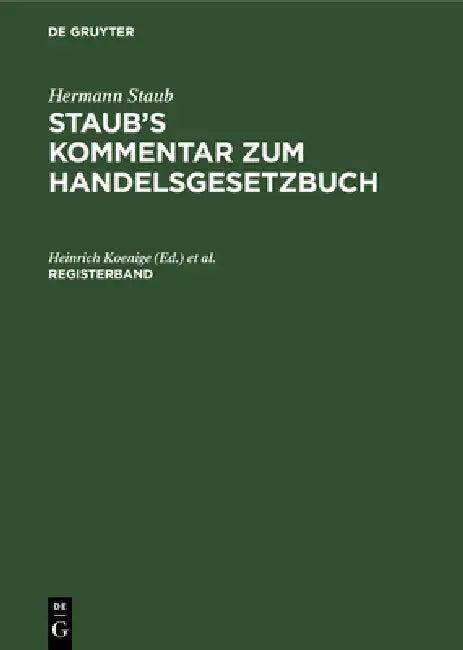 Registerband (English, Heinrich Koenige | Albert Pinner | Felix Bondi)