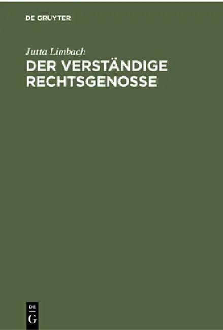 Der Verständige Rechtsgenosse (English, Jutta Limbach)