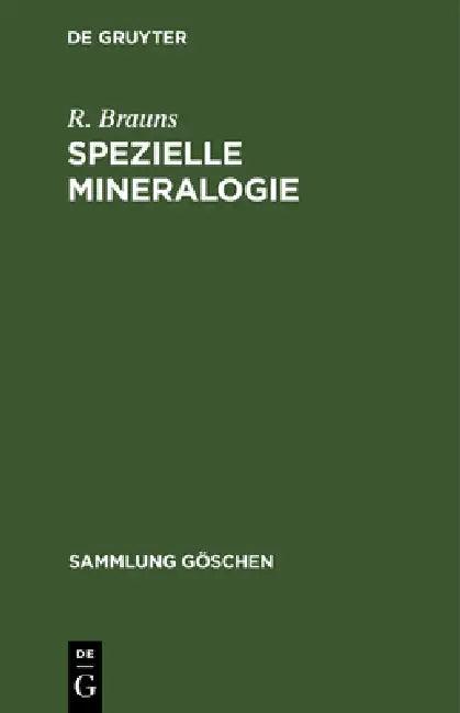 Spezielle Mineralogie (English, R. Brauns | Karl F. Chudoba)