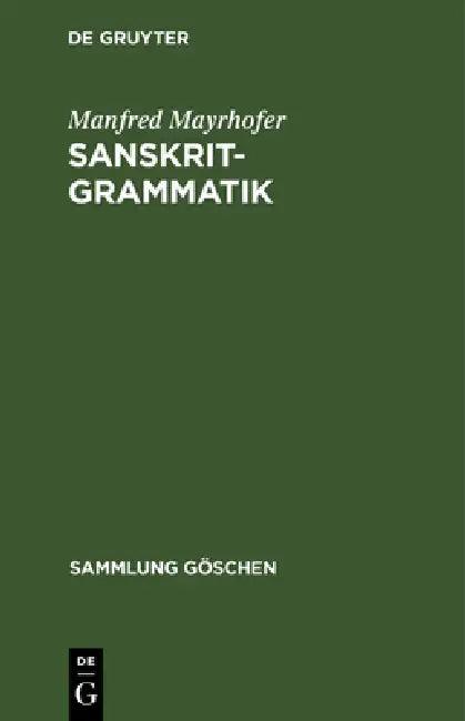 Sanskrit-Grammatik (English, Manfred Mayrhofer)