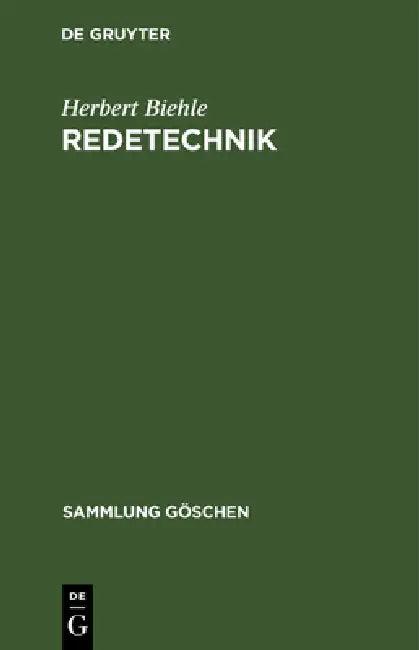 Redetechnik (English, Herbert Biehle)