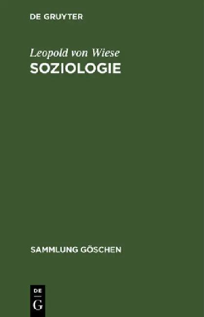 Soziologie (English, Leopold Von Wiese)
