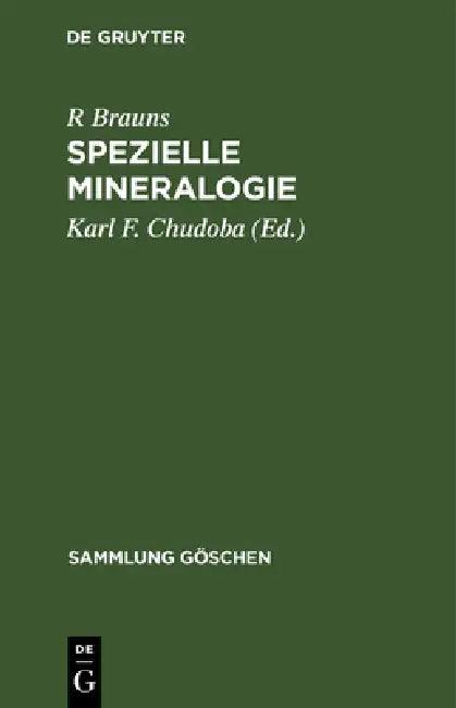 Spezielle Mineralogie (English, R. Brauns | Karl F. Chudoba)