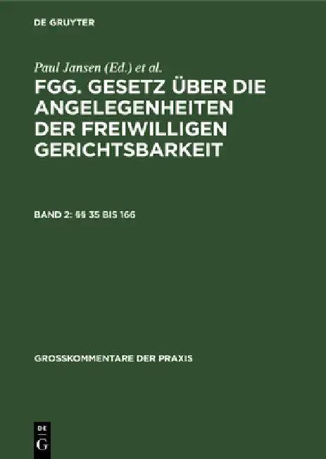 §§ 35 Bis 166 (English, Paul Jansen | Hans-Joachim Von Schuckmann | Susanne Sonnenfeld)