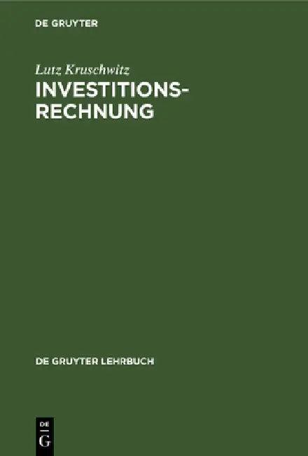 Investitionsrechnung (English, Lutz Kruschwitz)