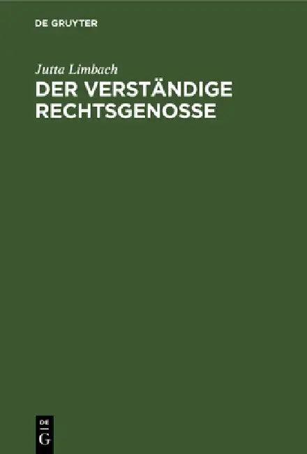 Der Verständige Rechtsgenosse (English, Jutta Limbach)