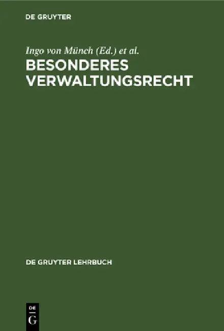 Besonderes Verwaltungsrecht (English, Ingo Von Münch | Peter Badura)