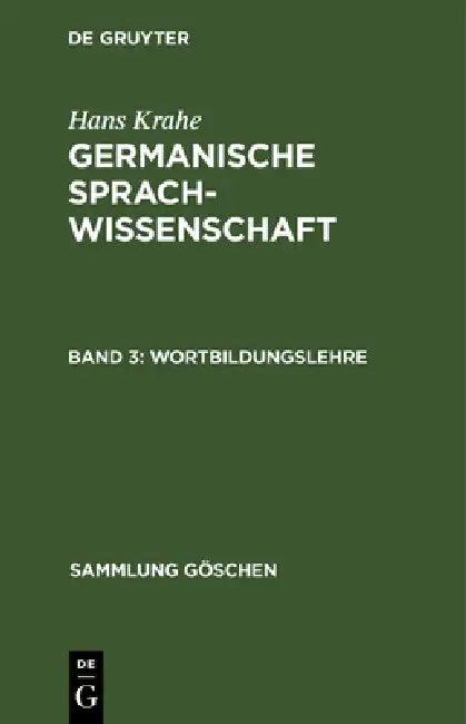 Wortbildungslehre (English, Wolfgang Meid)
