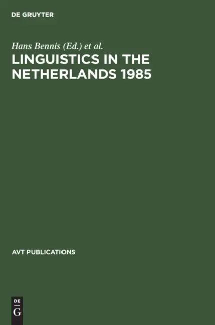 Linguistics in the Netherlands 1985 (English, Hans Bennis | Frits Beukema)