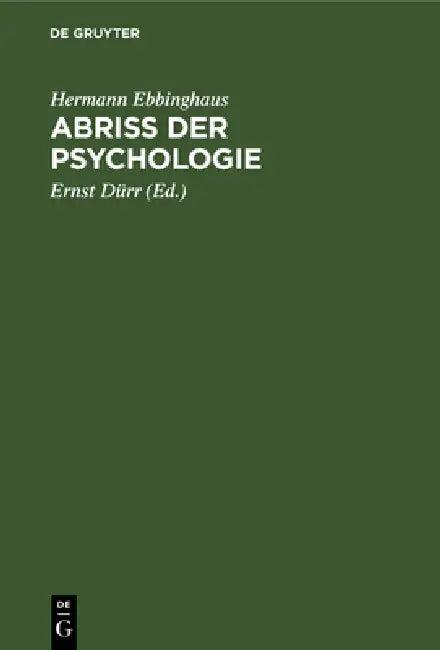 Abriss Der Psychologie (English, Hermann Ebbinghaus | Ernst Dürr)