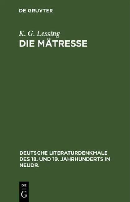 Die Mätresse (English, K. G. Lessing)