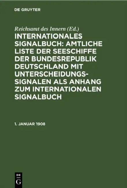 1. Januar 1908 (English, Reichsamt Des Innern)