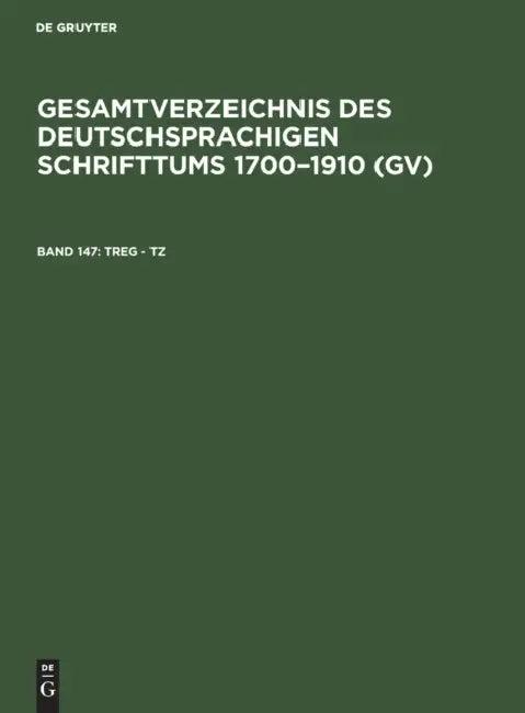 Treg - Tz (English, Hilmar Schmuck | Willi Gorzny | Peter Geils)