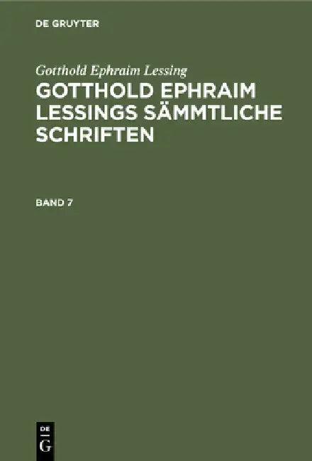 Gotthold Ephraim Lessing (English, Karl Lachmann | Gotthold Ephraim Lessing)