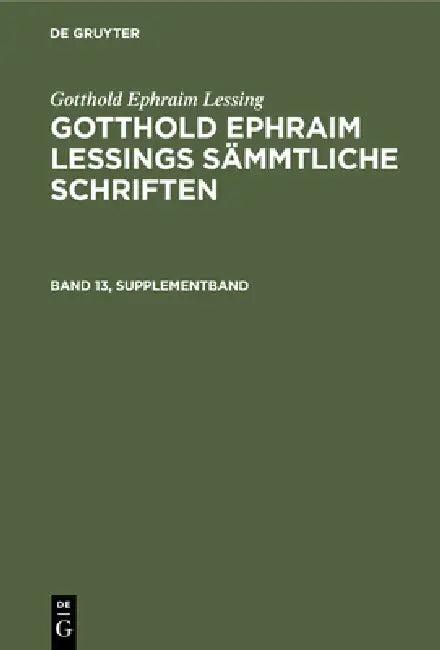 Gotthold Ephraim Lessing (English, Karl Lachmann | Gotthold Ephraim Lessing)