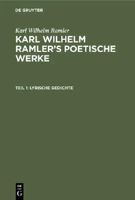 Lyrische Gedichte (English, L. Göckingk)